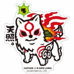 Capcom X B-SIDE LABEL Sticker - Okami Amaterasu Deformed [Goods]