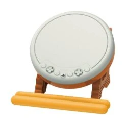 Hori TAIKO NO TATSUJIN SESSION DE DODON GA DON! DRUM & DRUM STICK Controller For Playstation 4 [PS4]