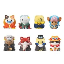 MEGA CAT PROJECT: One Piece - Nyan Piece Meow! I'll Become The Pirate King, Meow! - 8 Packs/Box (Reissue) [Megahouse]