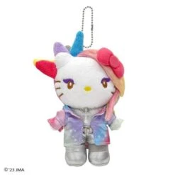 Sanrio Plush: Yoshiki X Hello Kitty - Yoshikitty Mascot Holder (Pastel Moon Ver.) [Sanrio]